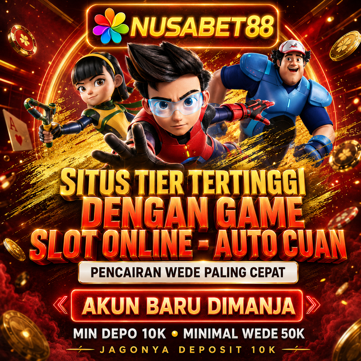 Nusabet88 ✈️ Situs Tier Tertinggi Dengan Game Slot Online - Auto Cuan